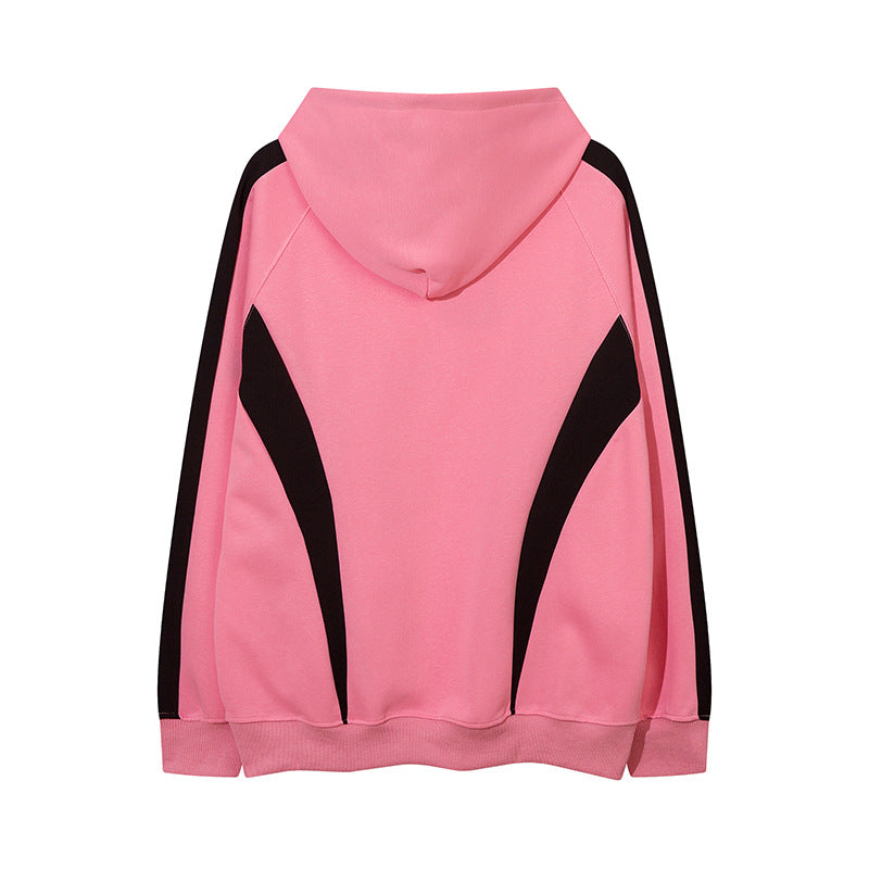 Men Hoodie Retro Mechanical Style Loose Hooded Sweater for Men and Women Couple