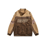 Unisex Jacket Vintage Loose Lapel Motorcycle Jacket