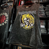 Pearl Jam T Shirts Doors Ramones Rock Washed Vintage Tank Top Cotton Sleeveless T-Shirt(Part2)