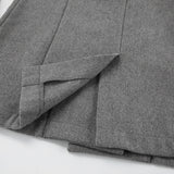 Women Trench Coat Autumn and Winter Gray Simple