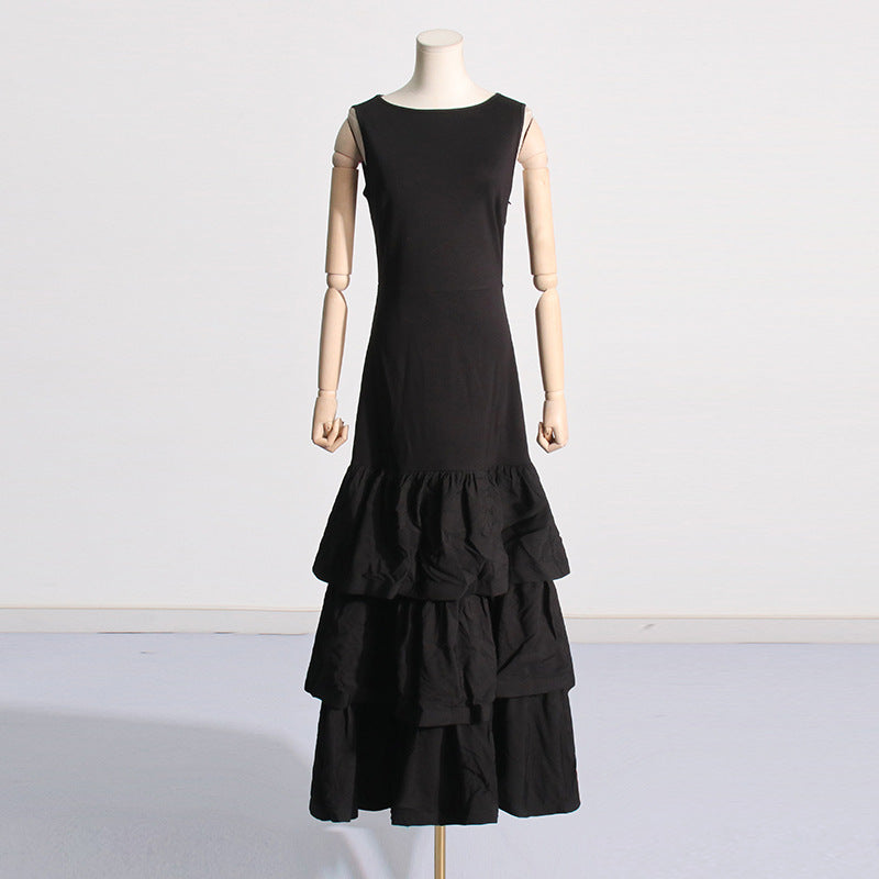 Women Dresses Summer Sleeveless Sheath Fishtail Dress (Qymy0409)