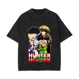 Full-time hunter T-shirt short-sleeved summer washed old top loose