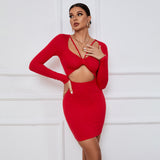Women Dress Spring/Summer Party Tight Skirt Hollow Y2g Dress
