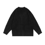 Unisex Sweater Autumn Vintage Dark Striped Sweater