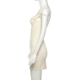 Women Dresses Summer Short Sleeve Solid Color Slim Fit Sexy Sheath Dress (Bla0420)