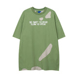Men T Shirt Washed and Worn T-shirt Men and Women