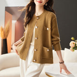 Women Knitted Cardigan Fall Winter Coat