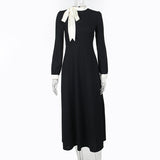 Women Dresses Bow Dress Autumn Dress