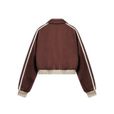 Unisex Jacket Retro Style Cardigan Short Loose Lapels Jacket