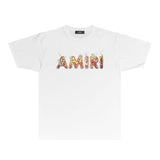 Amiri T Shirts Fashion Brand T Shirt Short Sleeve T-shirt Blouse