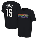 NBA T-Shirts NBA Basketball T-Shirt Nuggets Jokic Jersey Short Sleeve Men's Outdoor