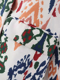 Women Suits Autumn and Winter Long-Sleeved Double-Breasted Printed Blazer