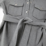 Women Trench Coat Vintage Woolen Coat Autumn and Winter Loose