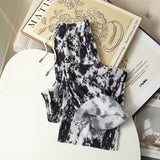 Women Sweatpants Vintage Tie-Dyed Wide-Leg Pants Loose Straight Casual Pants
