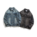 Unisex Shirts Autumn Multi-Pocket Denim Jacket