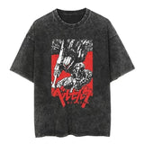 2024Streetwear Tshirt Japanese Anime Graphic Vintage Washed (Prat 2)