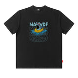 Men T Shirt Vintage Fun Printing Short Sleeve T-shirt Loose Couple Half Sleeve