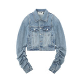 Women Jacket Long Sleeve Denim Clothing Jacket