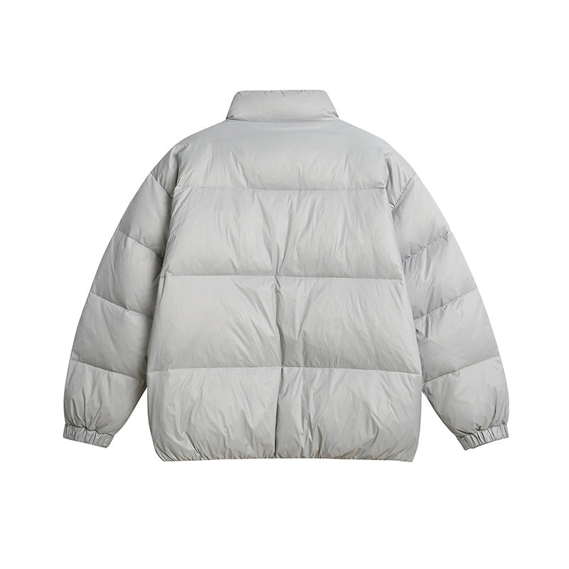 Unisex Winter Cotton Coat Stand-up Collar down Jacket Vintage down Jacket