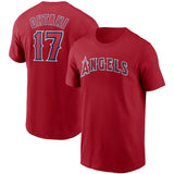 MLB T-Shirts MLB Angels Otani Shohei Outdoor Baseball Loose Short Sleeves