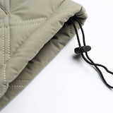 Unisex Winter Cotton Coat Stand-up Collar Cotton-Padded Clothes Vintage Zipper Pocket Warm-Keeping Cotton Clothing