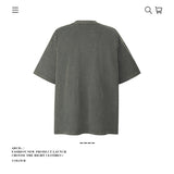 American vintage street T-shirt pure cotton retro men's and women's summer loose