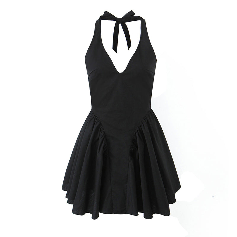 Women Dresses Summer Lace-up Dress Backless Sexy Skirt (Xds0414)