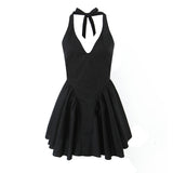 Women Dresses Summer Lace-up Dress Backless Sexy Skirt (Xds0414)
