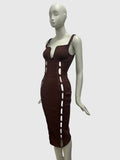 Women Evening Dress Bandage Dress Hollow Dress New Backless Bandage Gown