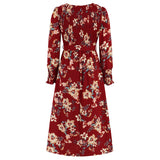 Women Date Dress Autumn and Winter round Neck Dress