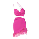 Women Dresses Summer Sexy Hot Girl Hollow Lace Backless Sling Dress