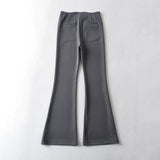 Women Sweatpants Spring Slim Fit Sheath Bell-Bottom Pants Casual Trousers
