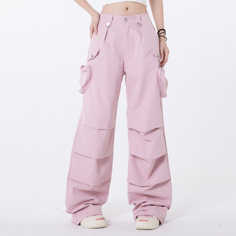 Men Sweatpants Workwear Casual Trousers Men's Three-Dimensional Zipper Pocket Loose