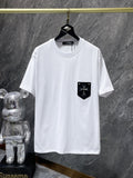 Chh Chrome Hearts T Shirts Pocket Handmade Button Casual Short Sleeve T-Shirt