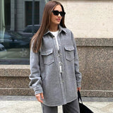Women Trench Coat Vintage Woolen Coat Autumn and Winter Loose