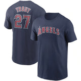 MLB T-Shirts MLB Angels Otani Shohei Outdoor Baseball Loose Short Sleeves