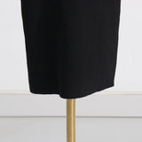 Women Dresses Spring Slim-Fitting Dress Knitted Dress (Qymy0409)