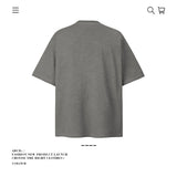 American vintage street T-shirt pure cotton retro men's and women's summer loose