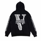Vlone Hoodie autumn and winter skeleton arm pattern