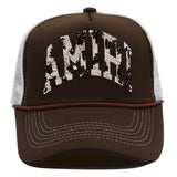 Amiri Hat Baseball Cap Trendy Summer Amiri Printed Mesh Cap