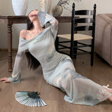 Women Dresses Elegant Slim-Fit Hip Skirt