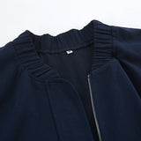 Women Trench Coat Jacket Baseball Uniform Windbreaker Jacket Loose Casual