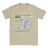 2024Metal Gear Solid Rex Manual T-Shirts Men Funny