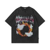 Men T Shirt Summer Five-Pointed Star Printed Couple Short Sleeve T-shirt