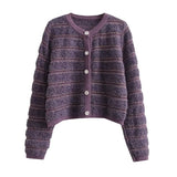 Women Sweater Knitwear Autumn and Winter Sweater Coat Women's Hollow Knitted Cardigan