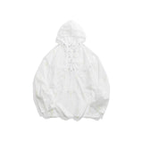 Unisex Jacket Shell Jacket Men's and Women's Loose Hooded Coat Mechanical Style Jacket