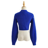 Women Sweater Knitwear Spring Button Cardigan Short Knitwear