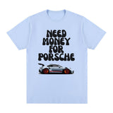 Need Money Vintage T-shirt Letter Funny Fashion Harajuku