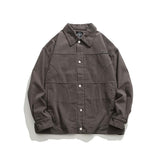 Unisex Shirts Autumn Arc Splicing Coat