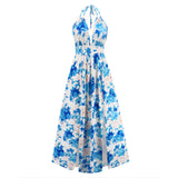Women Date Dress Sexy V-neck Strap Slit Dress